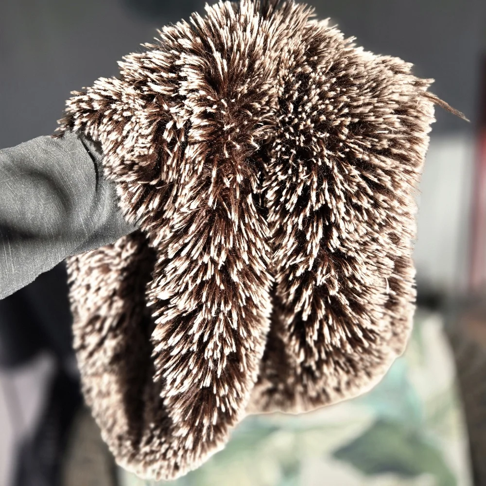 Altar'd State Infinity Scarf Faux Fur Brown Cowl Neck Warmer Soft